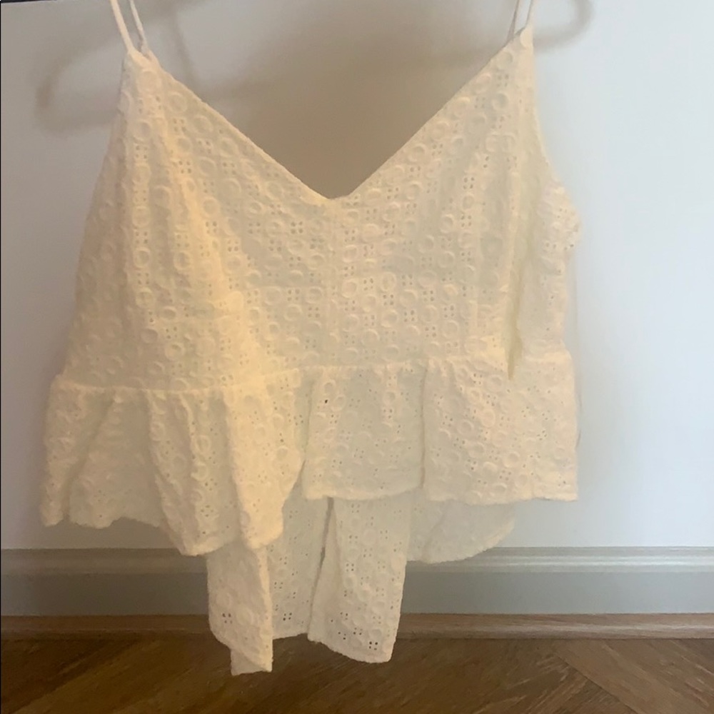 White crop top